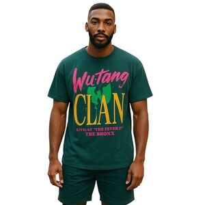 Wu-Tang Clan The Bronx Performance Graphic T-Shirt Green XL Unisex